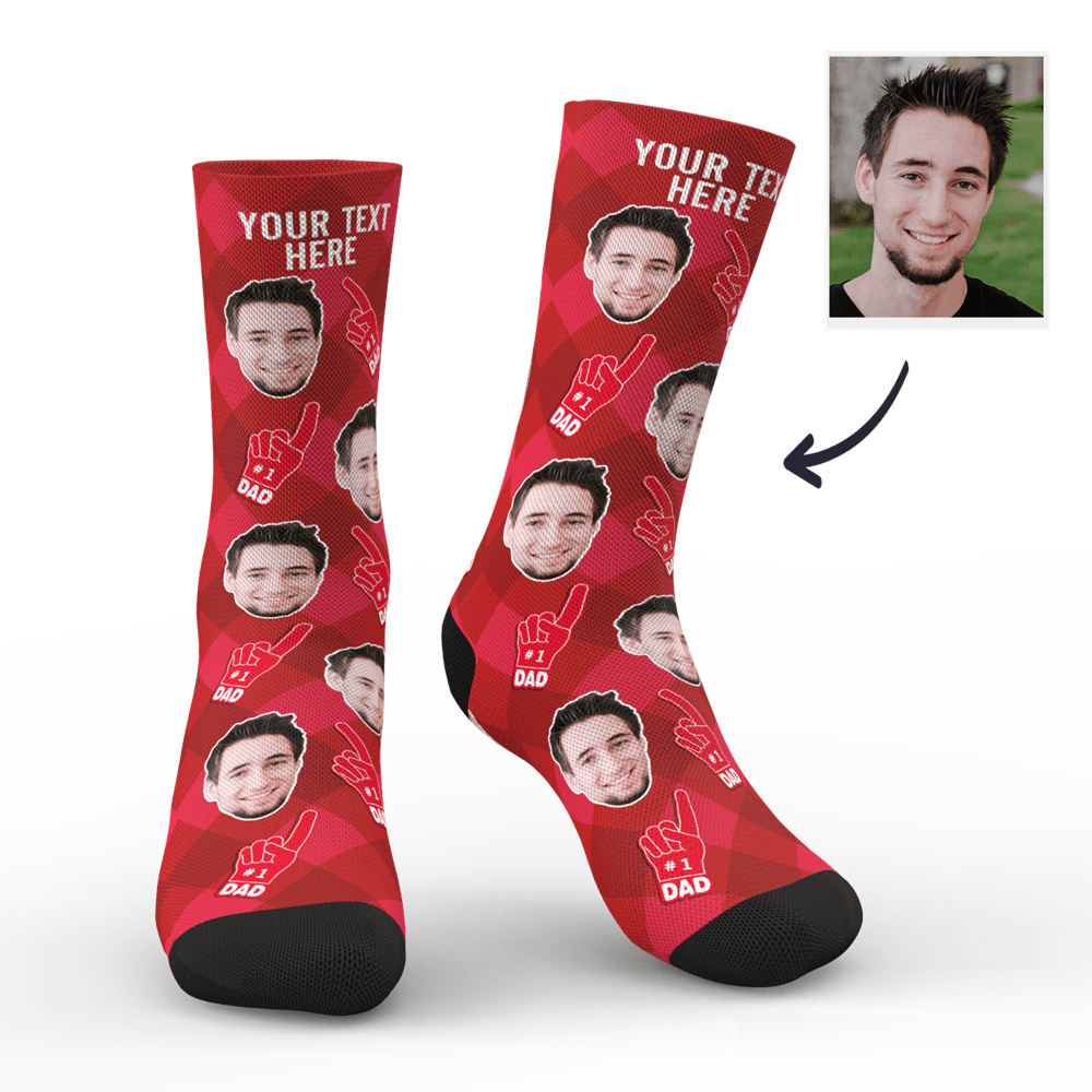 Father's Day Socks Custom Photo Socks Dad Fan Father's Gift Personalized Socks - Image 2