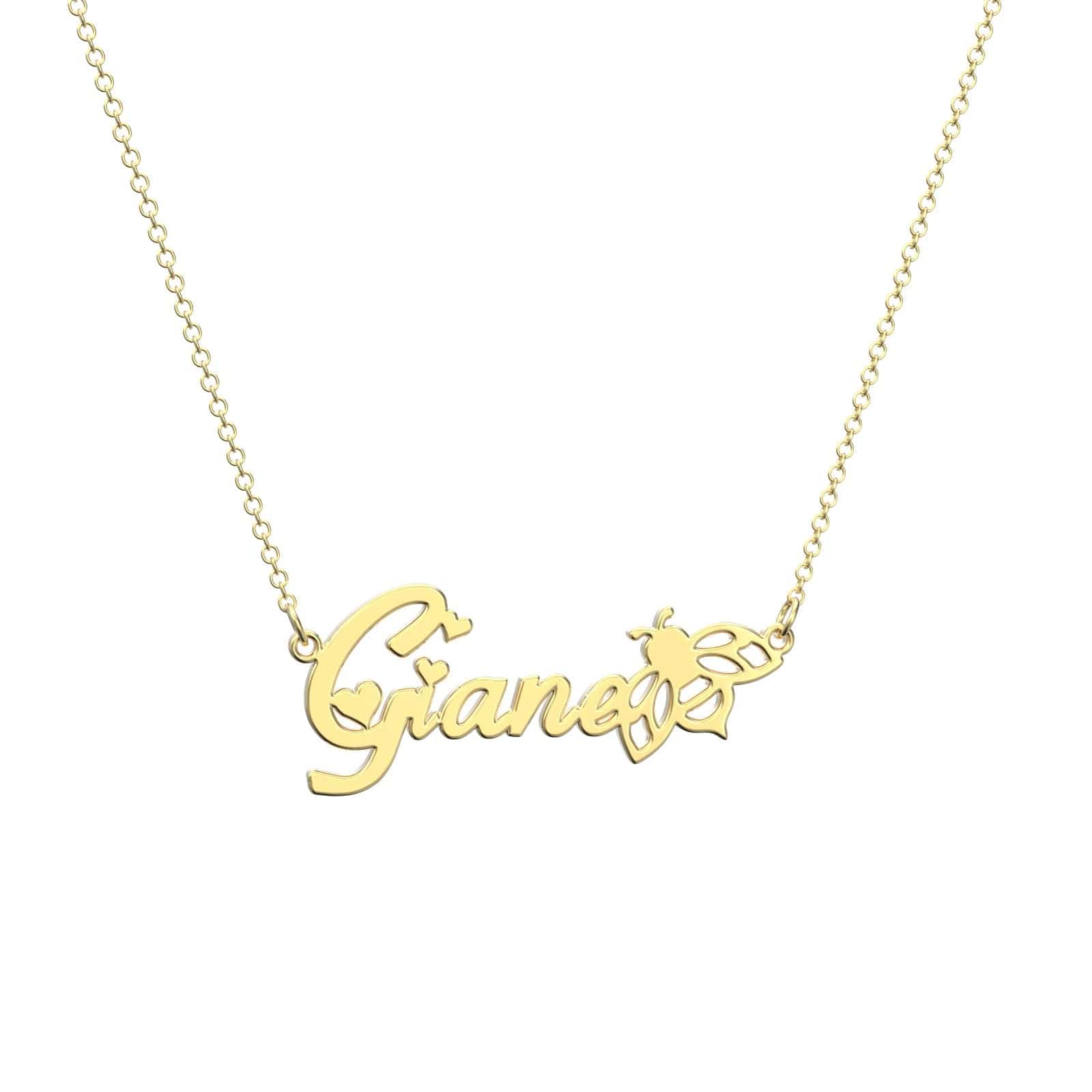 Custom Bee Name Necklace Gift For Girlfriend-The Best Gift For Your Dear - Image 2