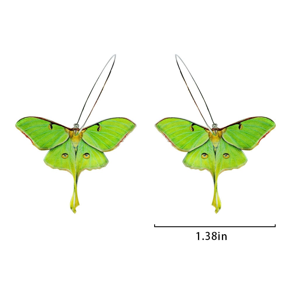 Butterfly Earrings Handmade Earrings Gift For Friends-Green - Image 2