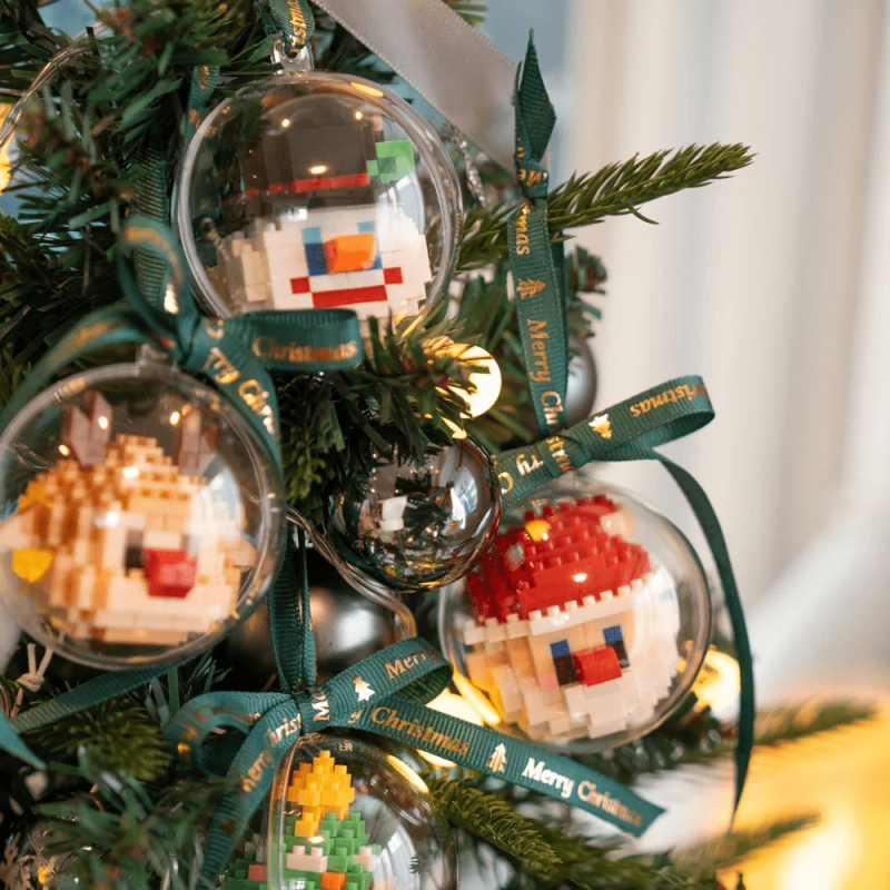 Classic Christmas Building Block Ornaments for Grandparents to Cherish DIY Building Block Christmas Ornaments Best Unforgettable Gift For Kids