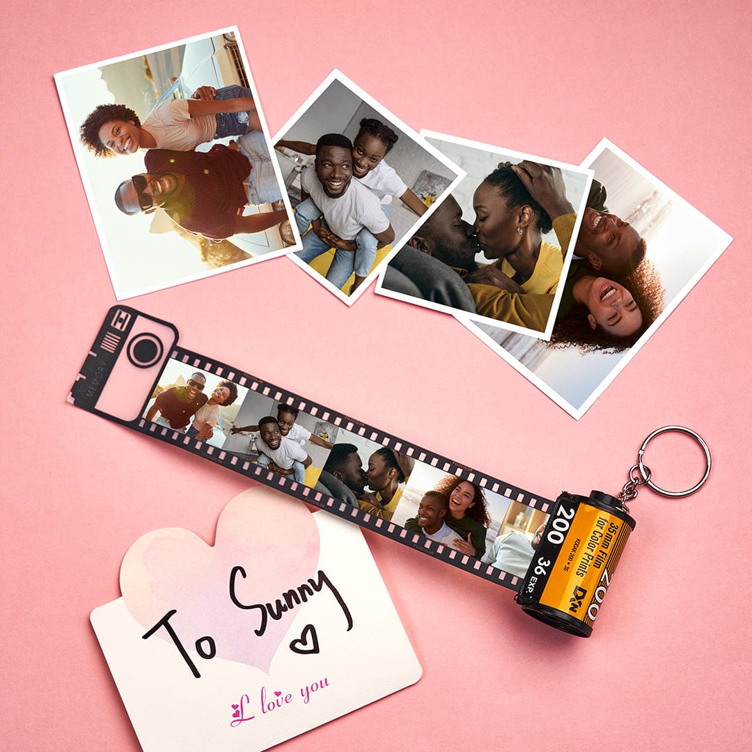 Film Keychain Gifts 1 Year Anniversary Gift Custom Valentines Day Gifts - Image 2