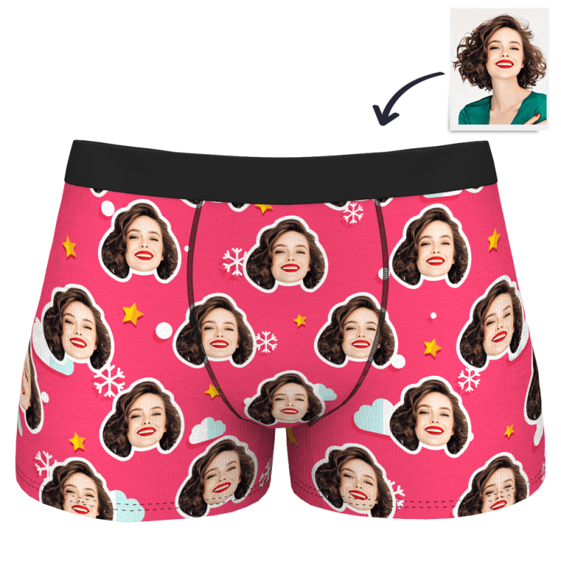 Personalized Boxers Men’s Boxer Underwear Valentine’s Gifts – Cloud