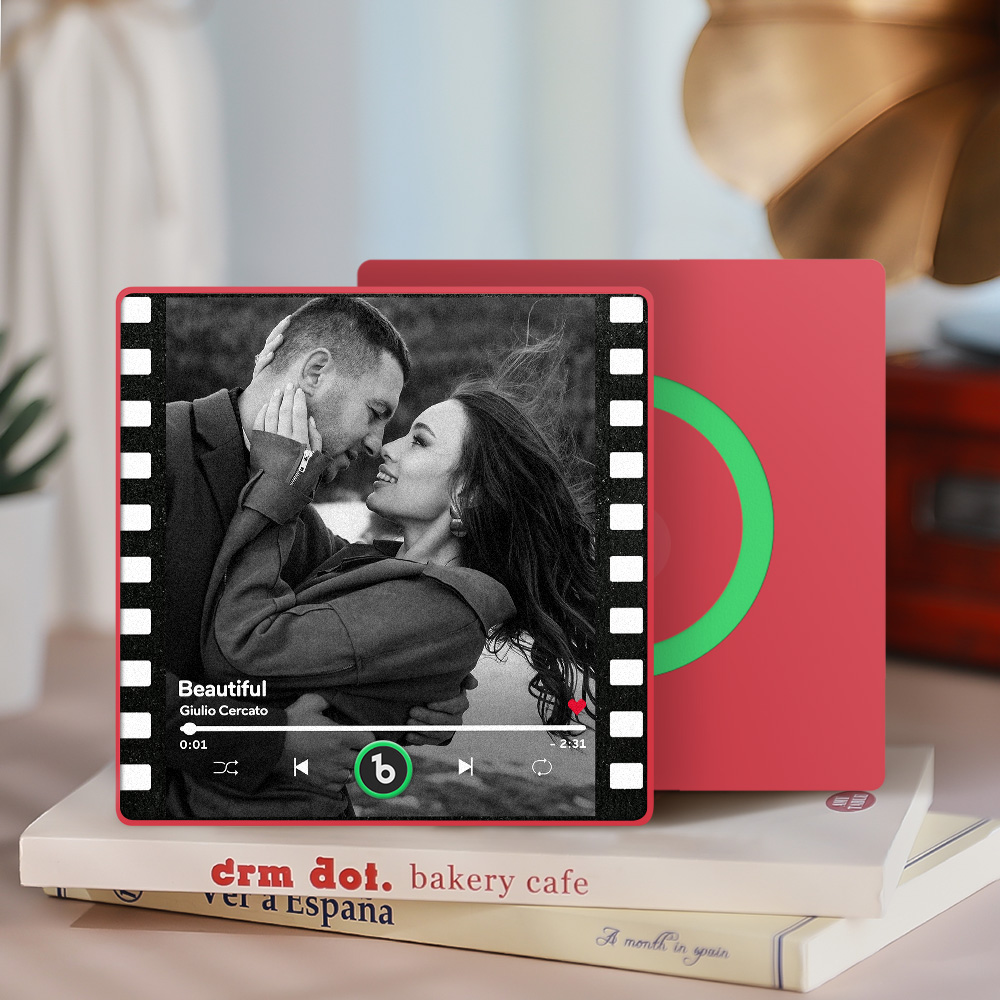 Custom Music Fridge Magnets Custom Music Fridge Magnet Colorful Frame Album Fridge Magnet Can Play Songs Gift for Mom - Image 3