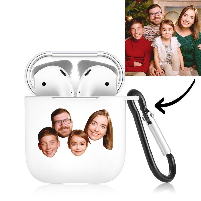 Custom Photo Earphone Case for AirPods Happy Family White – Avatar