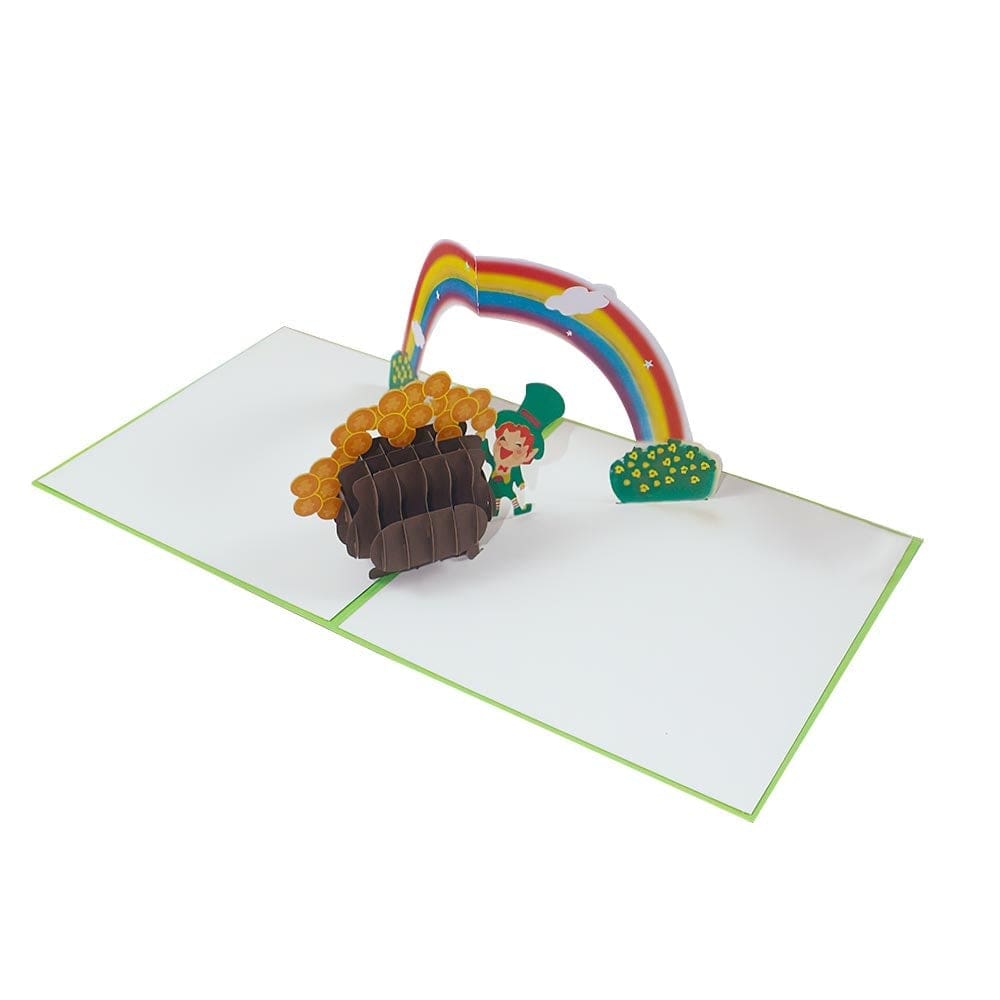 Greeting Card 3D Pop Up Card Pot of Gold St Patrick's Day Gifts - Image 2