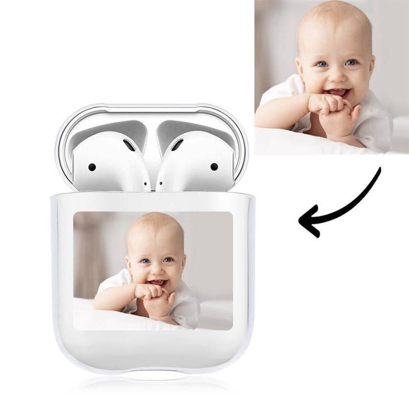 Photo Earphone Case Cute Baby Transparent Earphone Cover for AirPods Protective Cover