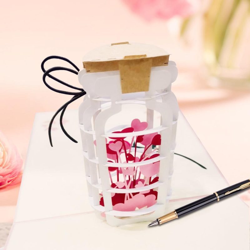 Anime Valentines Cards 3D Pop Up Greeting Card Gifts – 130*180mm