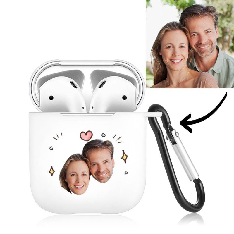 Custom Photo Earphone Case for AirPods Couple’s Keepsake Gift White – Avatar