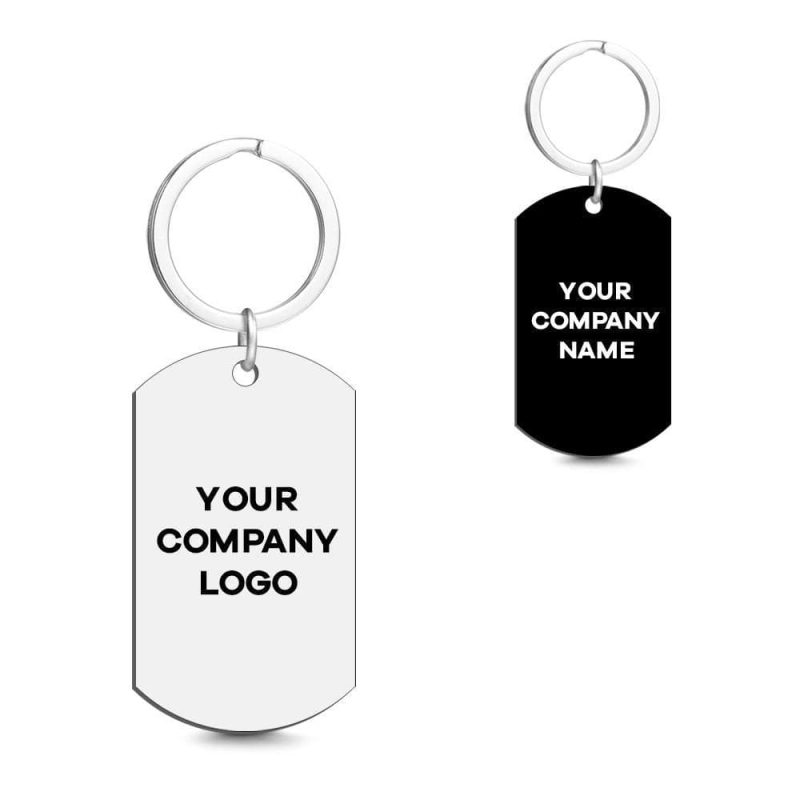 Personalized Corporate Gift Photo Keychain -Stainless Steel