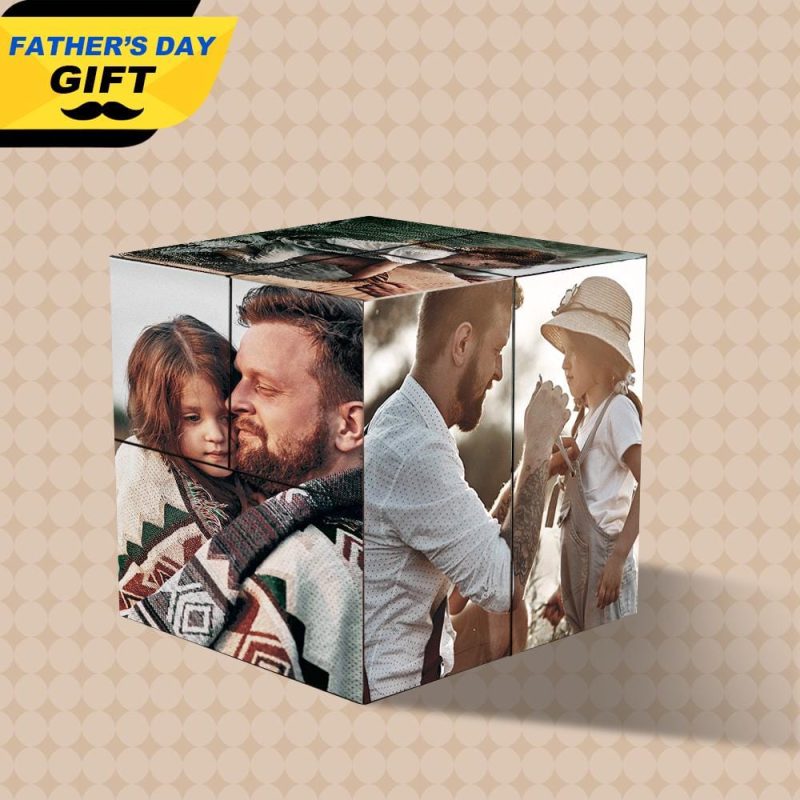GiftLAB Magic Photo Cube Foldable Picture Cube Father’s Day Gifts