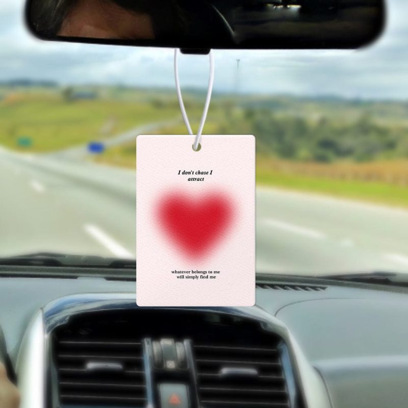 Custom Car Air Freshener with Text Rearview Mirror Ornament Personalizd Gifts for Him Double Sided