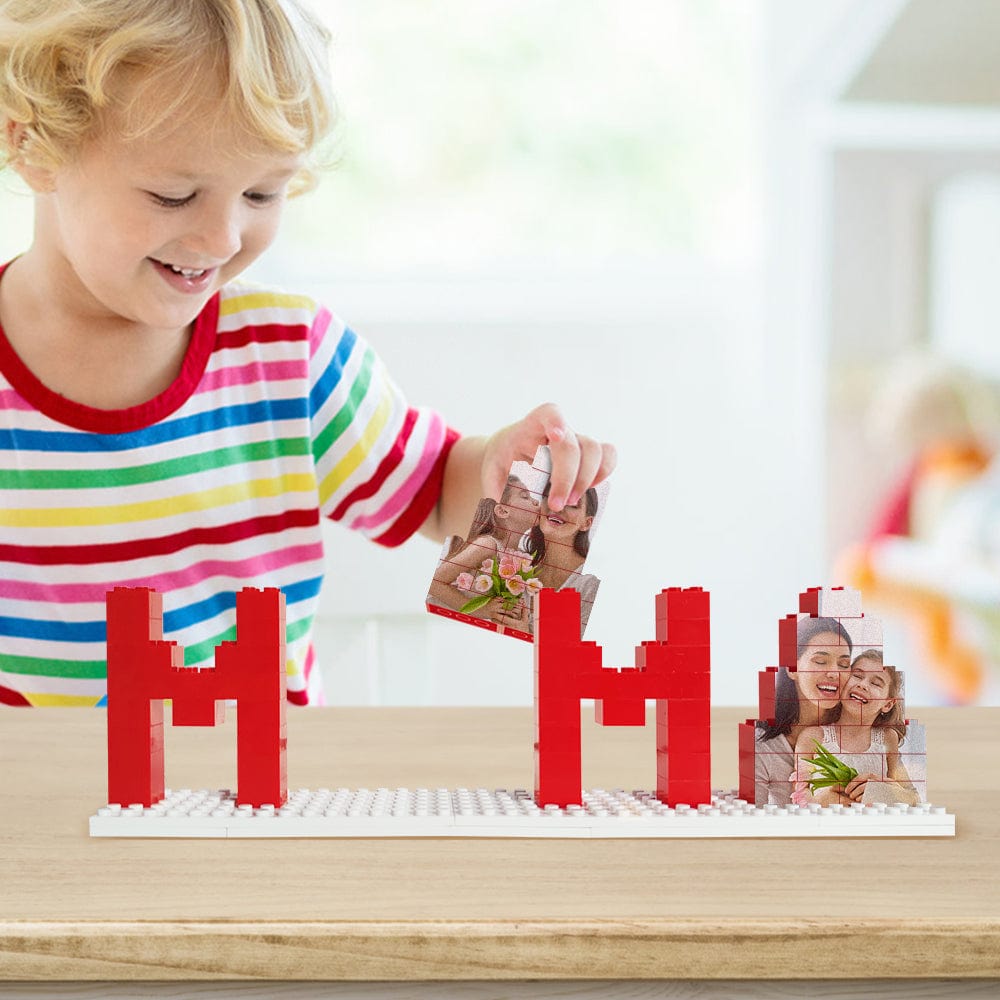 Personalized Mama Photo Building Brick Puzzles Photo Block Mother's Day Gifts - Image 2