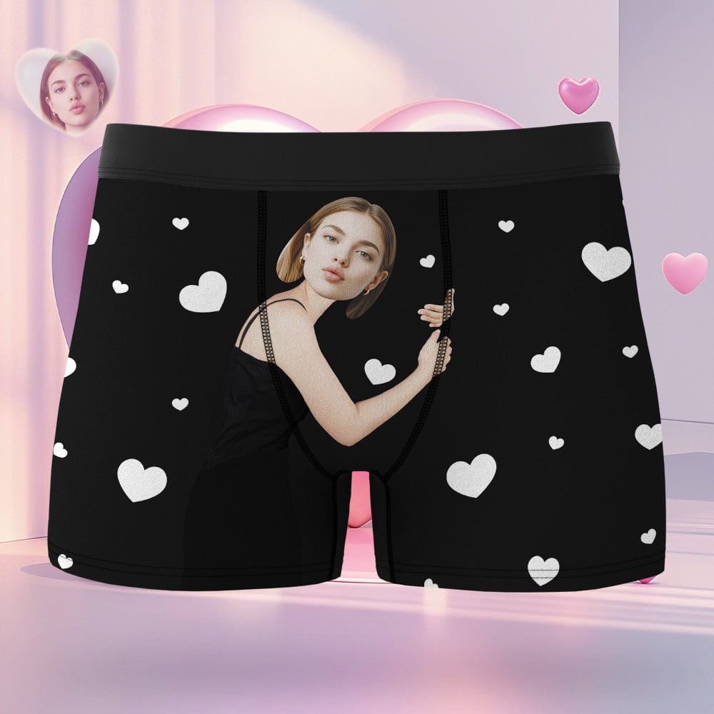 Custom Face Boxer Personalized Gifts For Him On Valentine's Day