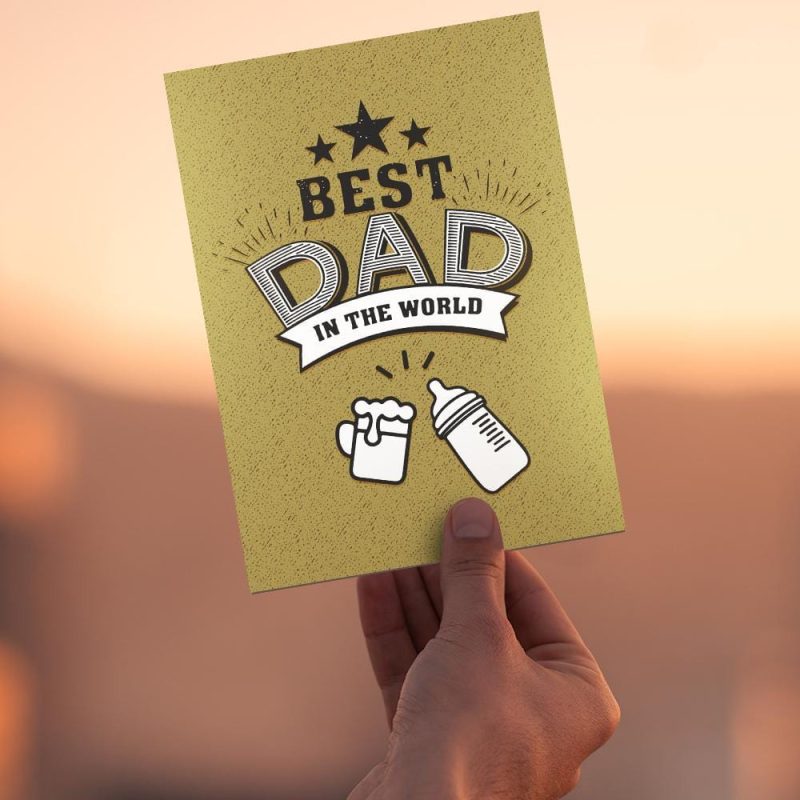 Fathers Day Cards Greeting Cards – Best Dad in The World