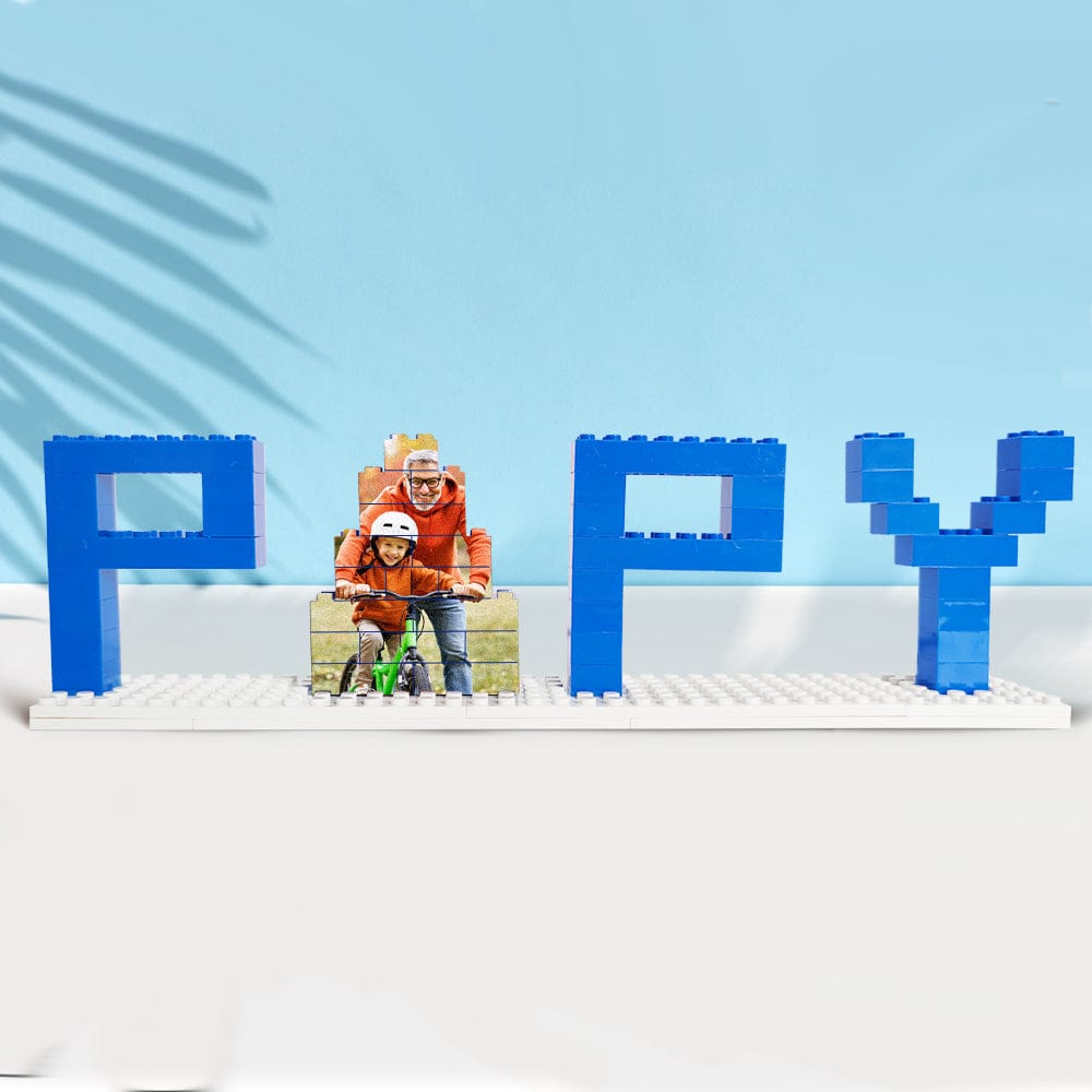 Personalized Papy Photo Building Brick Puzzles Photo Block Father's Day Gifts - Image 3