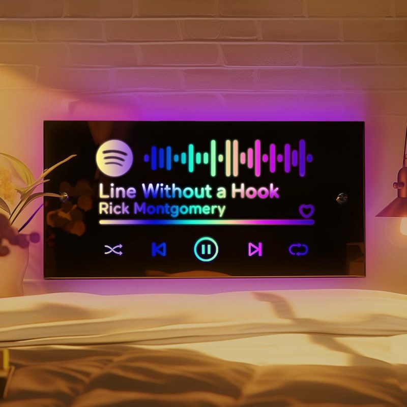 Personalised Name Mirror Wall Led Light Custom Name Mirror with Remote Control