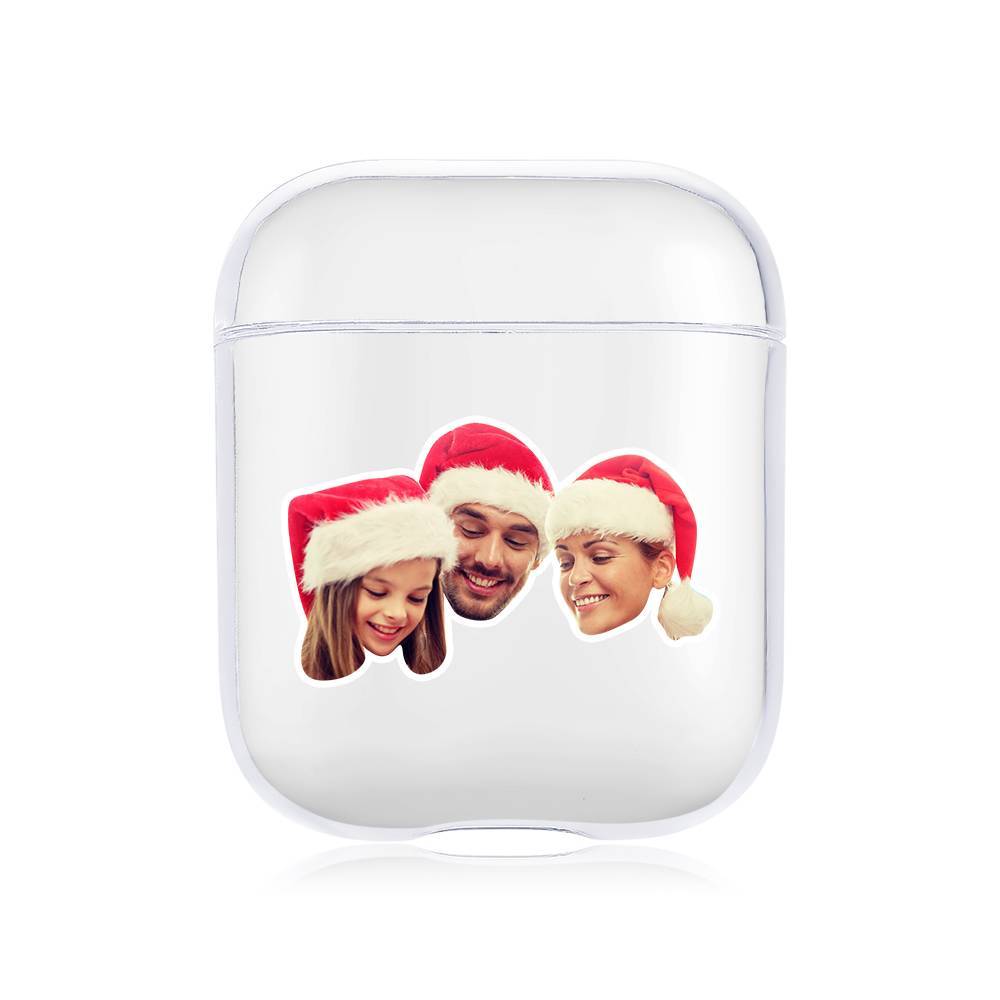 Custom Photo Earphone Case for AirPods Happy Family Transparent - Avatar - Image 2