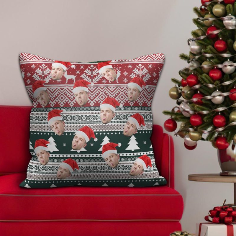 Christmas Gifts Custom Face Pillow