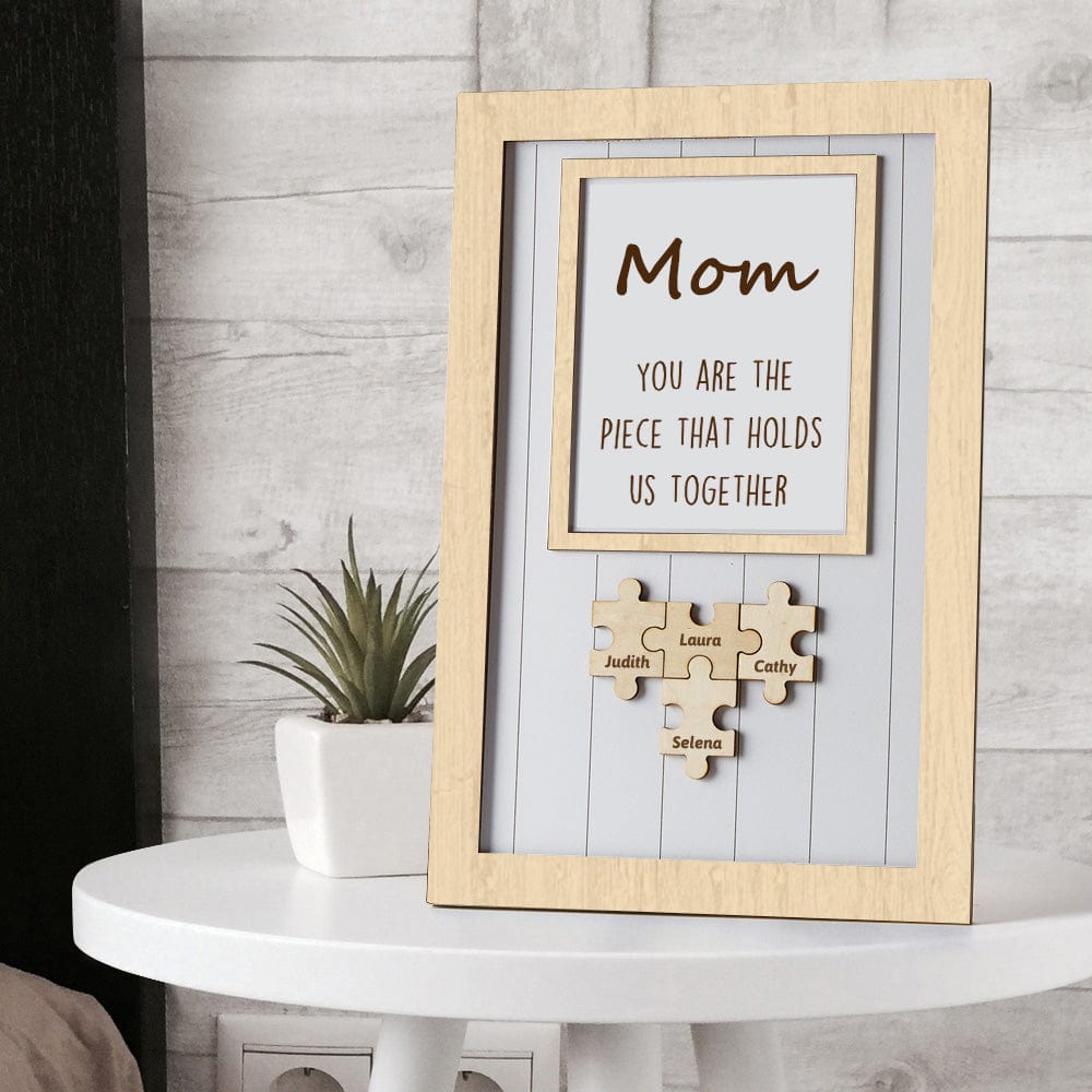 Mother's Day Puzzle Plaque You Are The Piece That Holds Us Together Gifts for Mom - Image 2