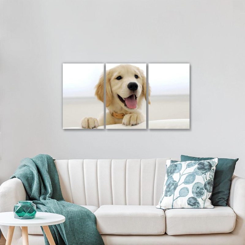 Dog Memorial Gift Custom Photo Canvas Wall Art Decor- 3pcs