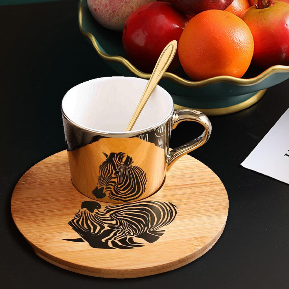 Zebra Coffee Mug Mirror Cup Mirror Funny Coffee Mugs Coffee Cup And Saucer Valentine's Day Gifts
