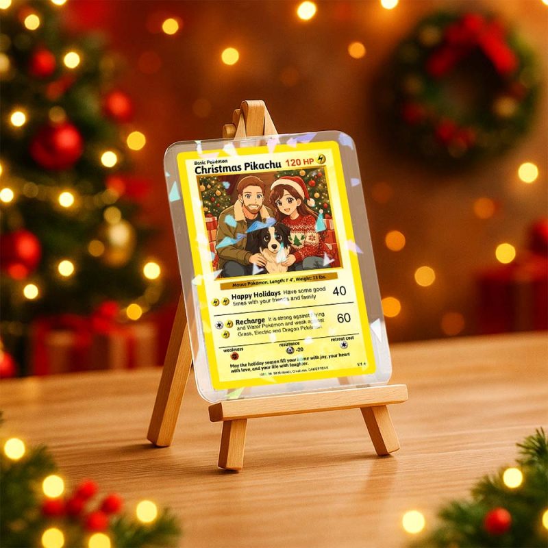 Personalized Couple Trading Card – Custom Photo Fantasy Gift for Christmas or Anniversary