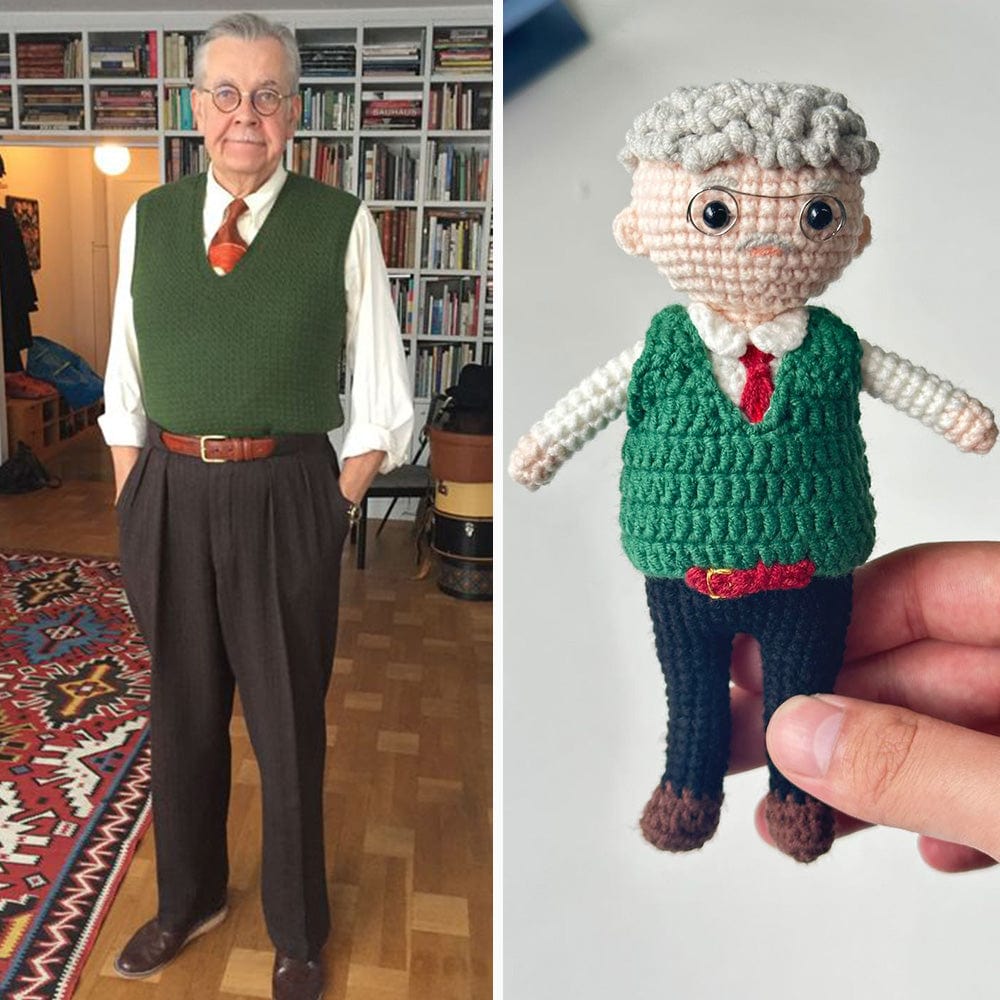 Custom Crochet Doll Handmade Crochet Dolls Custom Gifts for Grandpa