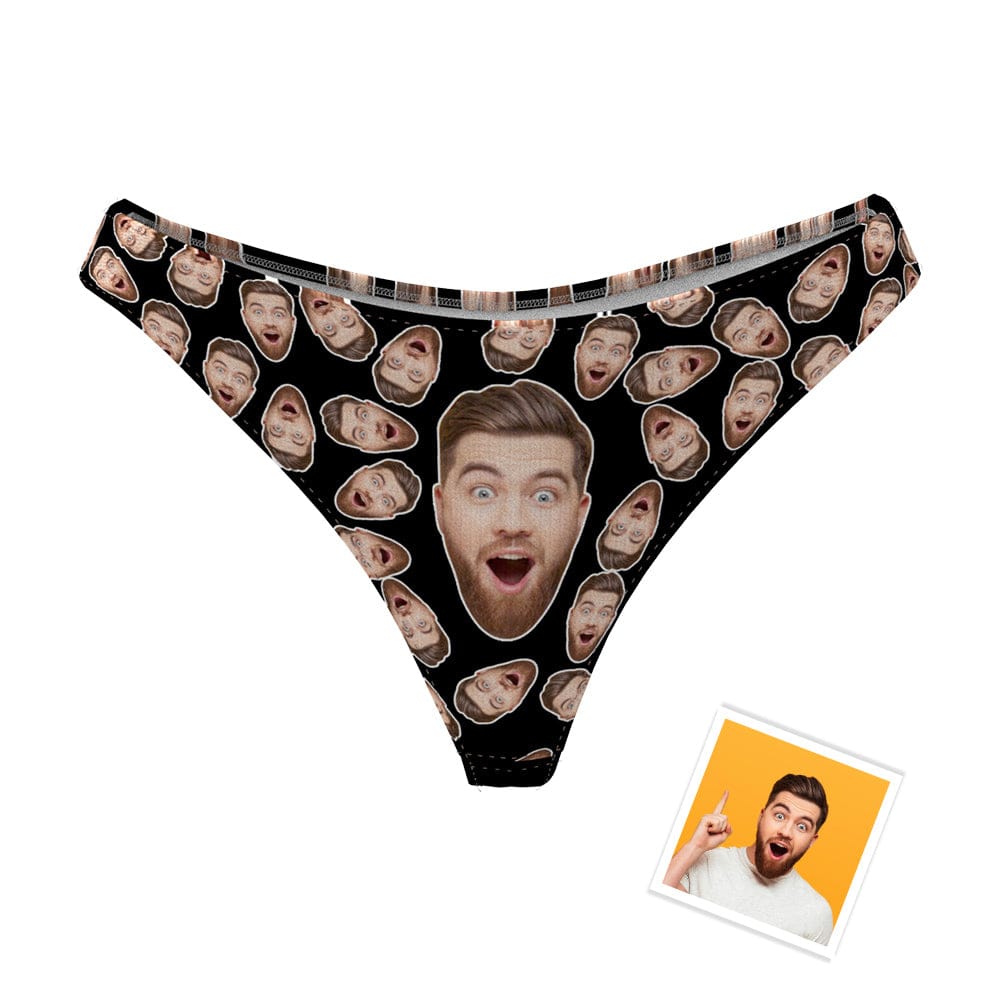 Custom Boyfriend Face Thong Panties Personalized Panties Gift For Her - Image 2