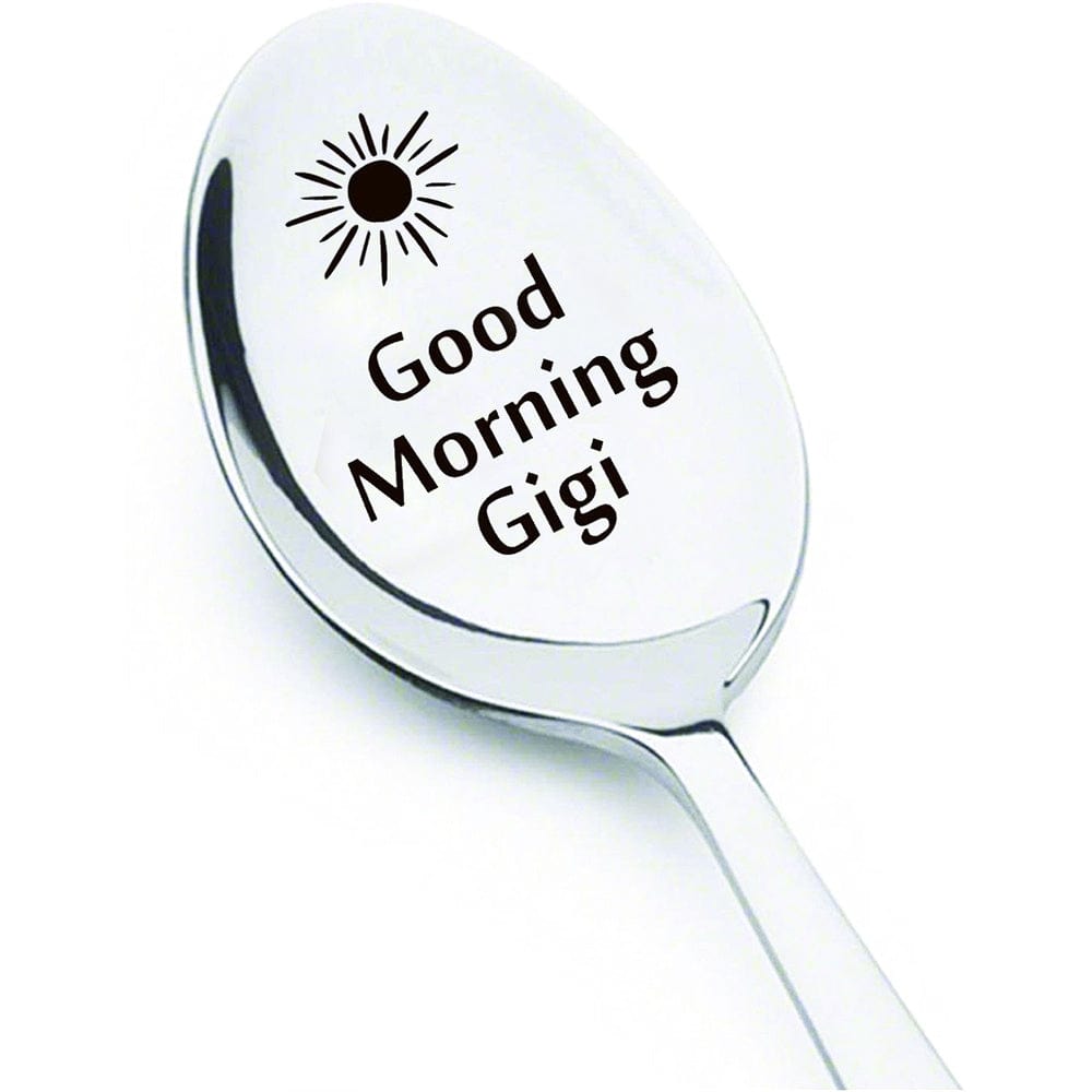 Good Morning Coffee Spoon Stainless Steel Spoon Gift for Grandpa - Image 2