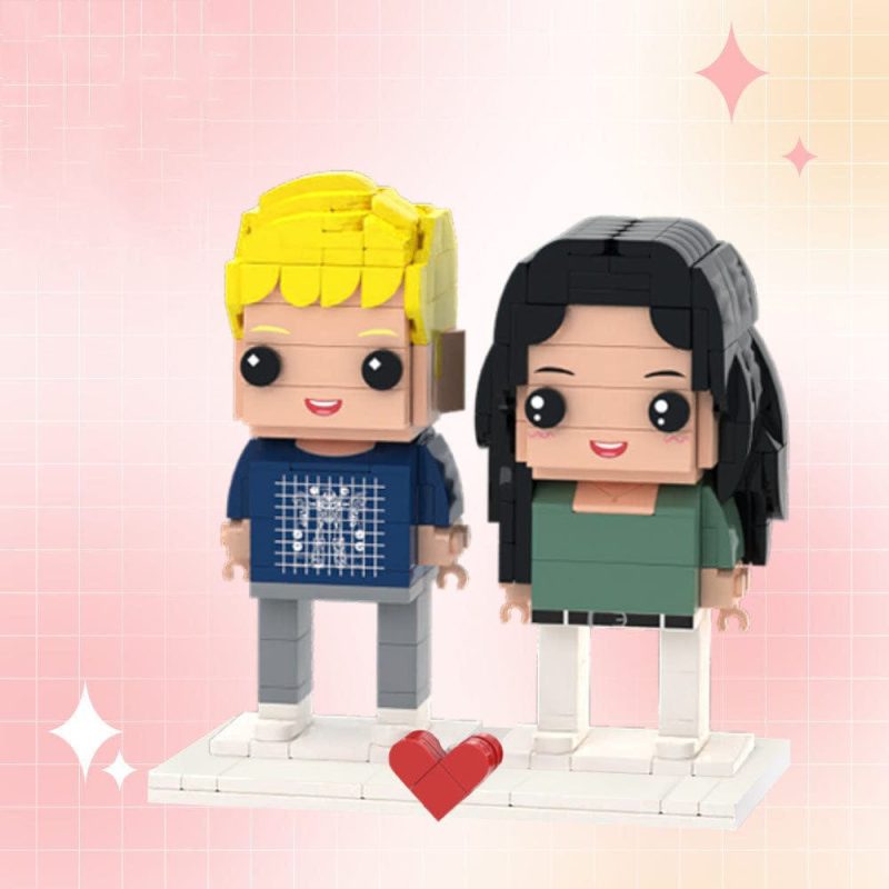 Customizable Fully Body 2 People Custom Brick Figures Beautiful Scenery Brick Me Figures