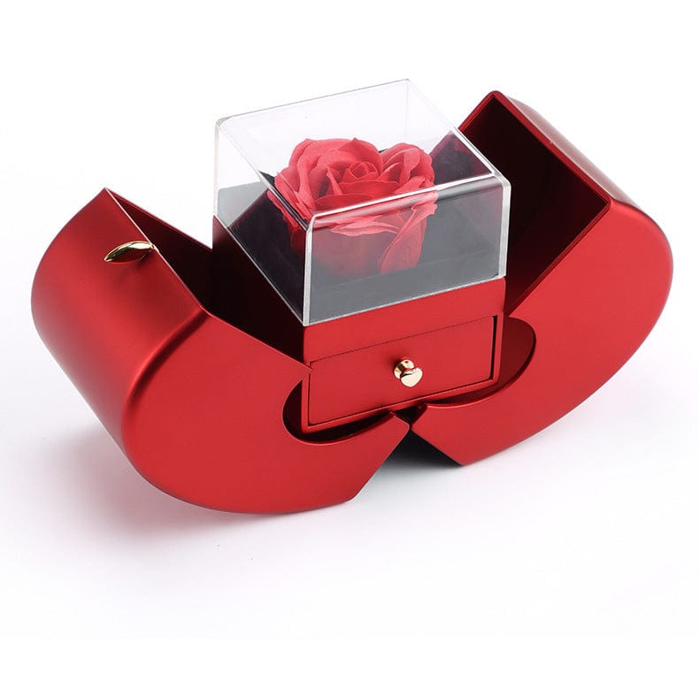 To My Love Necklace with Eternity Flower Red Rose Gift Box Set - Image 4