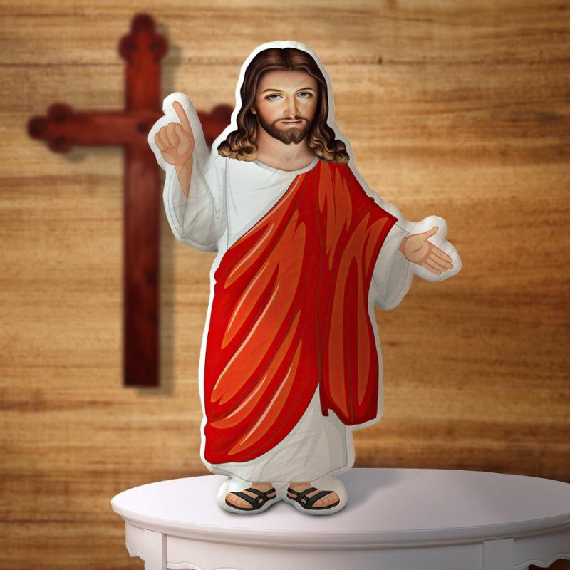 Jesus Stuffed Doll Pillow Saint Gift Jesus Christ Baptism Catholic Gift