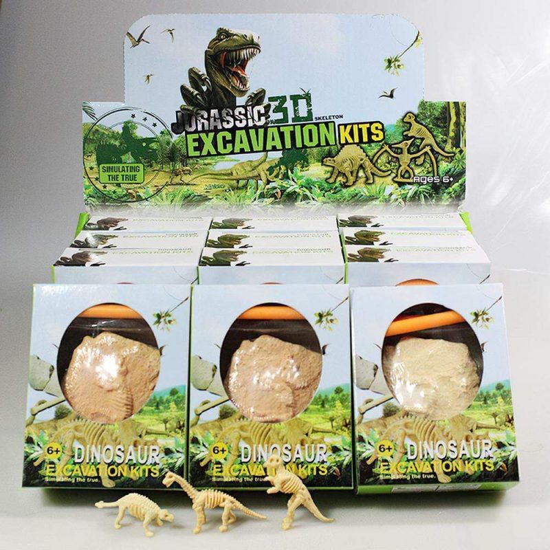 Kids Dinosaur Excavation Kit Puzzle Dinosaur Dig Kit DIY Toys Gift Best Gifts for Kids 12PCS/Set