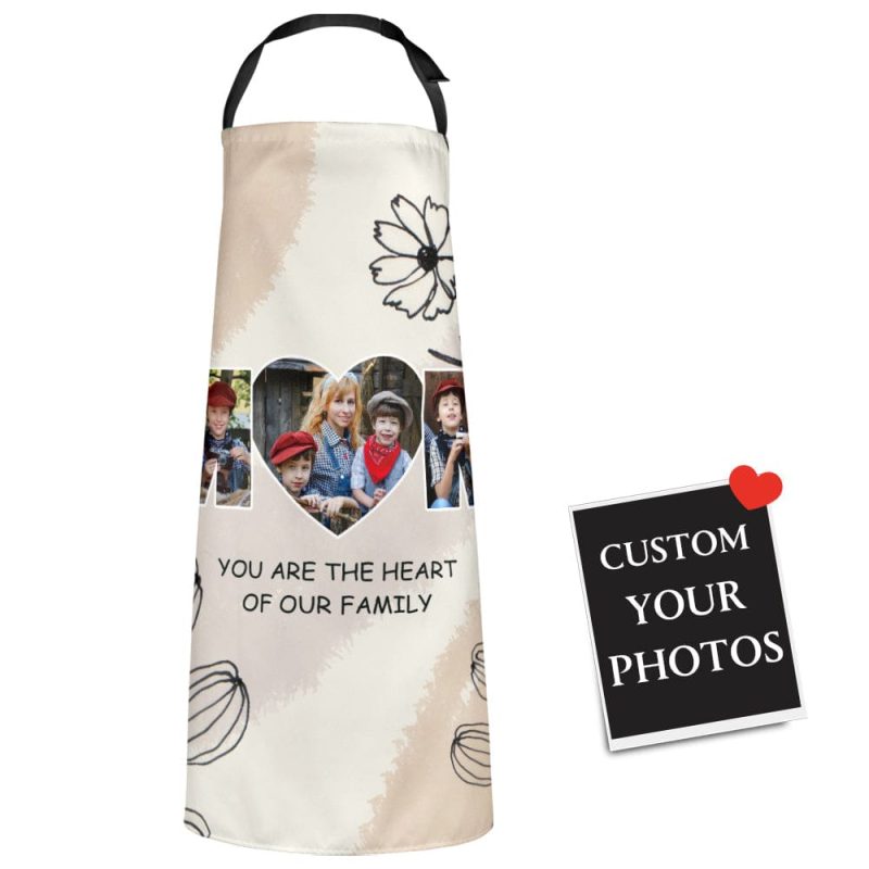 Mother’s Day Custom Photo Apron Best Gifts for Mom