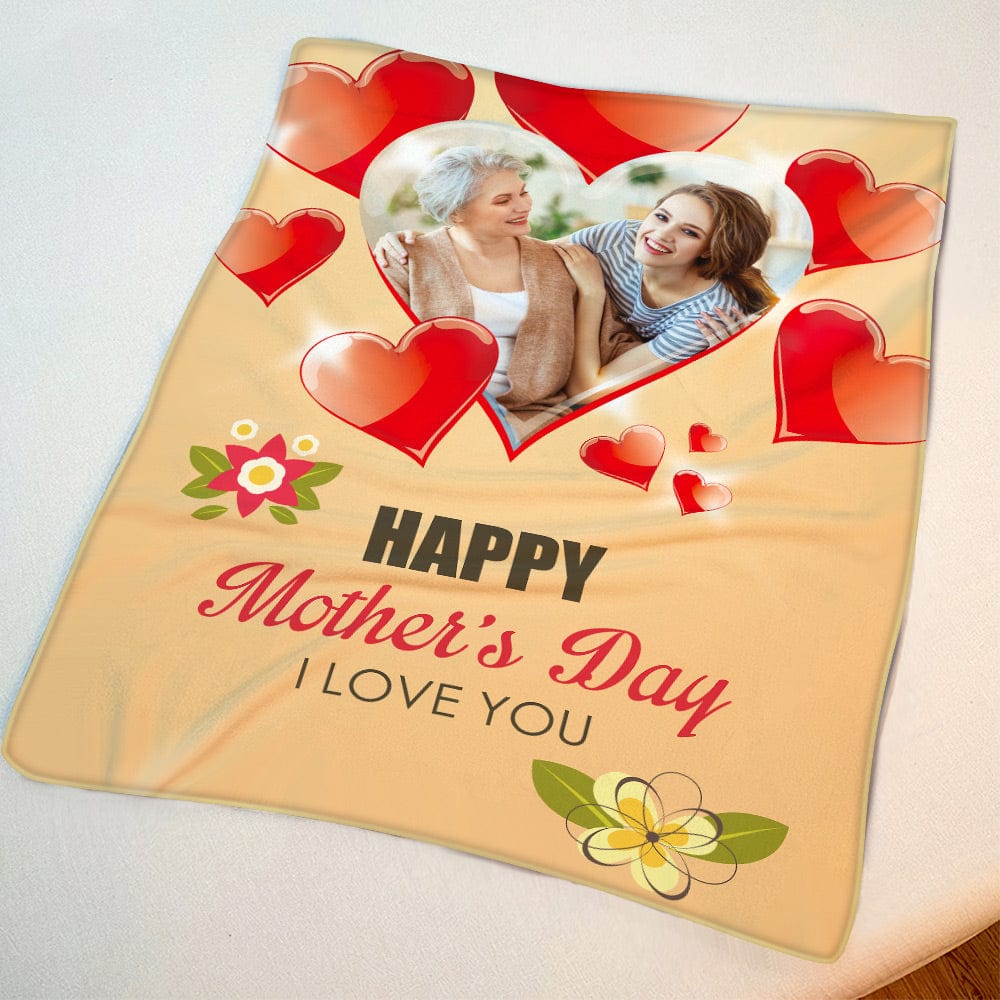 Mother's Day Blanket Personalized Photo Blanket Gift for Her - Happy Mother's Day - Image 2