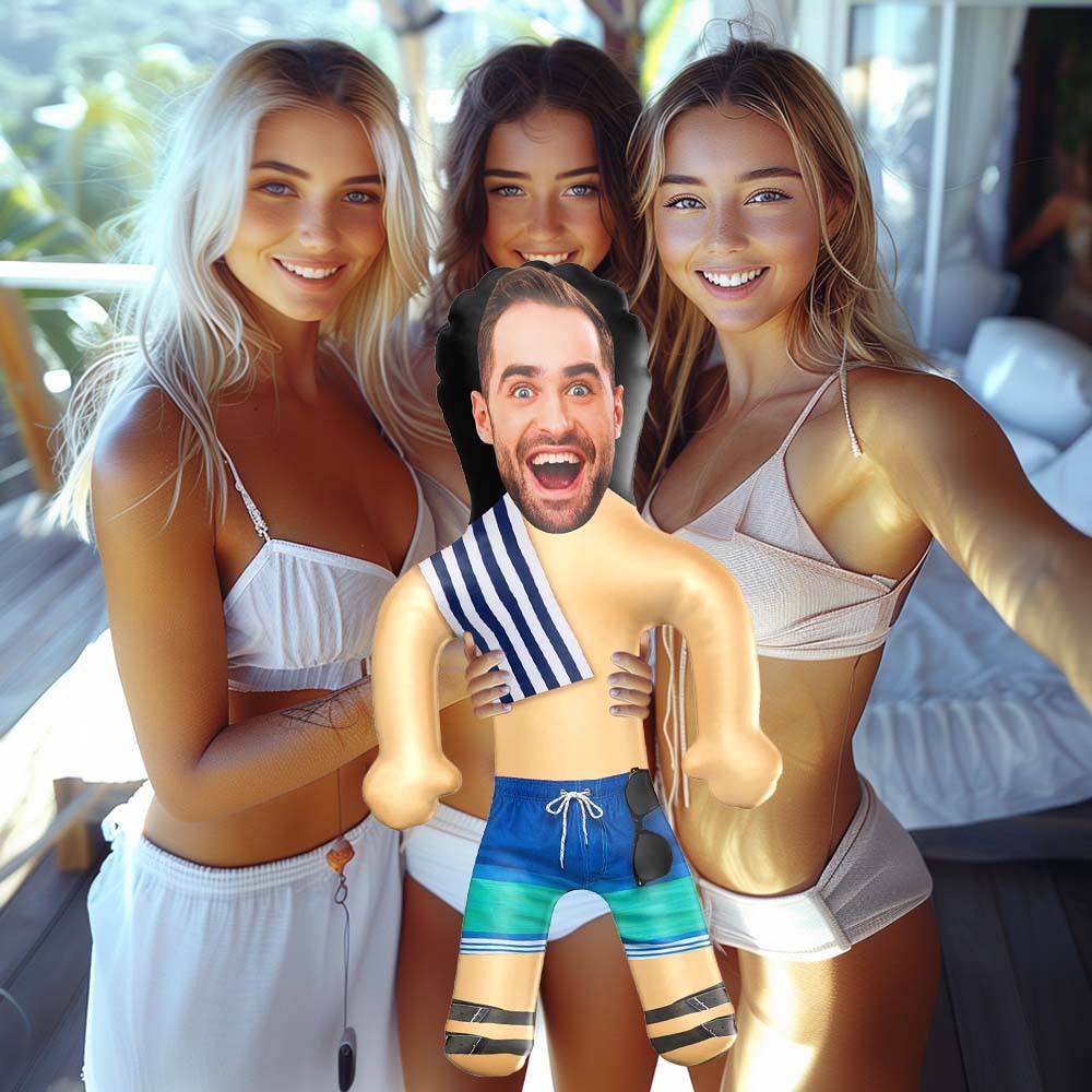 Personalized Beach Guy Blow Up Dolls Funny Inflatable Man Printed Face Gift for Party Favors - Image 4