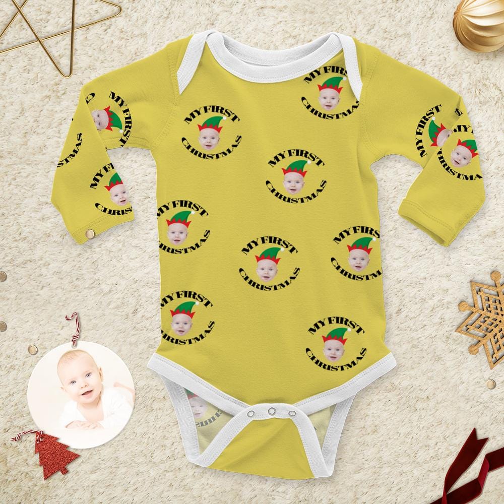 Personalized Newborn Onesie Baby's First Christmas Outfit Newborn Christmas Gifts - Image 2