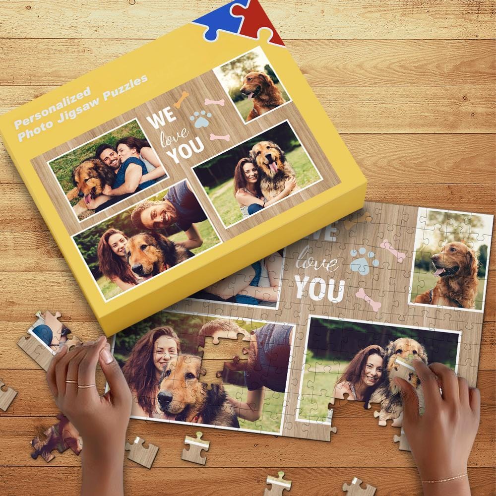 Pet Memorial Gift Personalized Puzzle with Box (35-1000 Piece)
