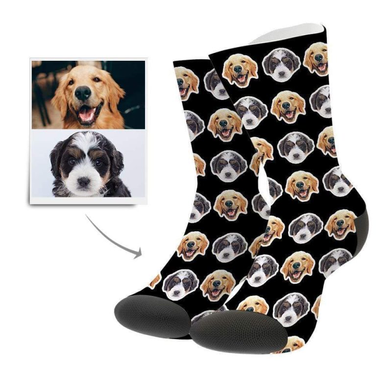Dog Face Socks Gift For Dog Lovers Pet Memorial Gifts