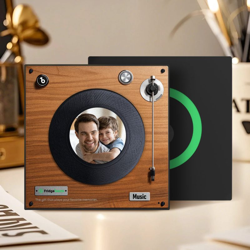 Personalized 1-6 Songs Music Fridge Magnet That Play Songs Upgraded Fridge Magnet Gifts for Dad