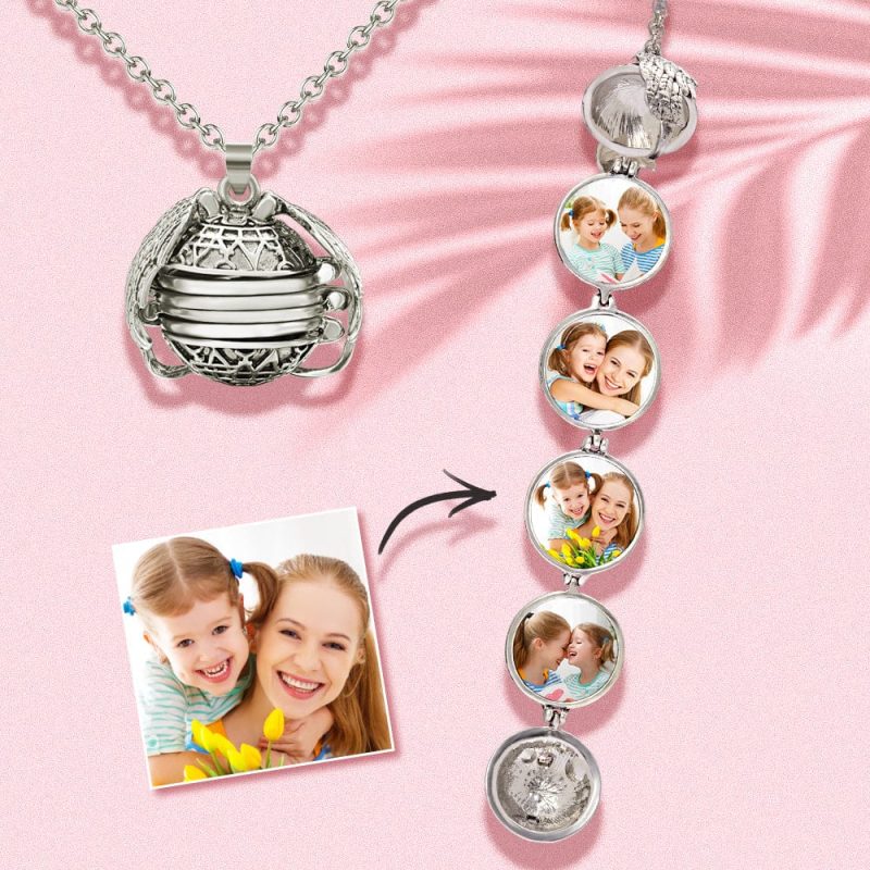 Custom Photo Locket Necklace Personalized Locket Necklace Mother’s Day Gifts