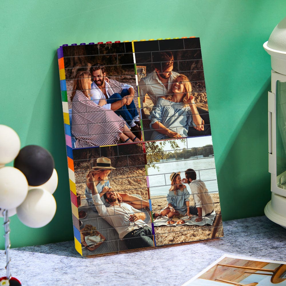 Anniversary Gifts Custom Building Brick Colors Photo Block Brick Puzzles Gifts For Valentine's Day