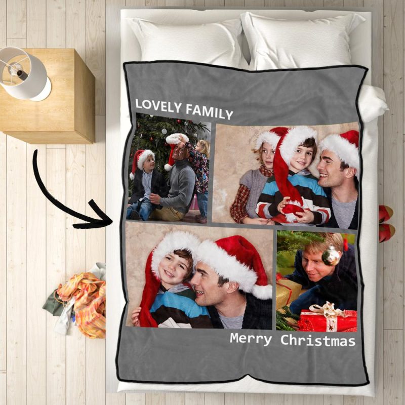 Personalized Photo Blankets Christmas Gifts For Kids