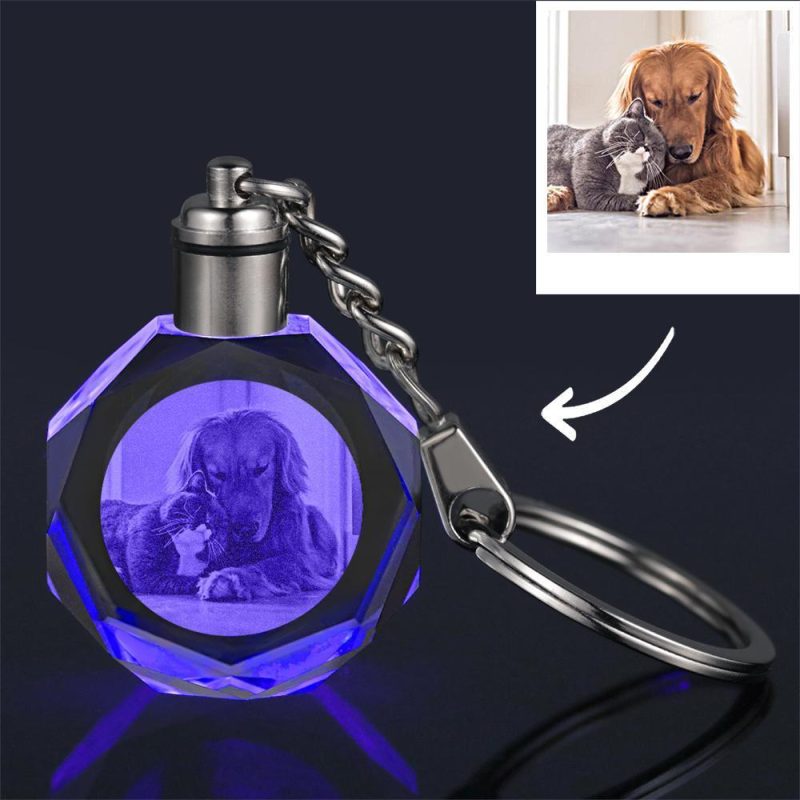 Pet Memorial Gifts Crystal Keychain