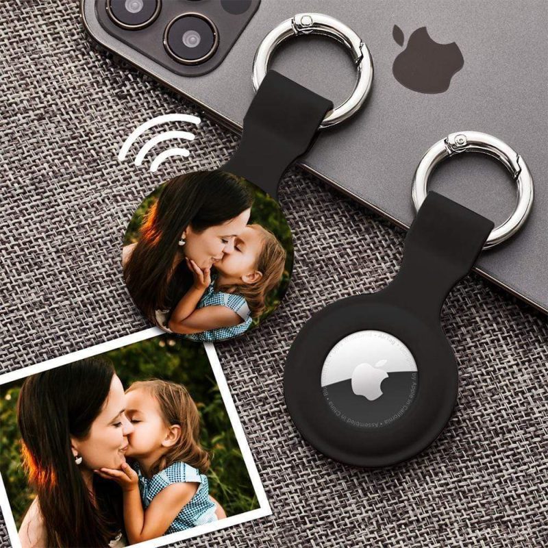 Custom Photo AirTag Case AirTag Keychain Gifts Waterproof Photo AirTag Christmas Gifts