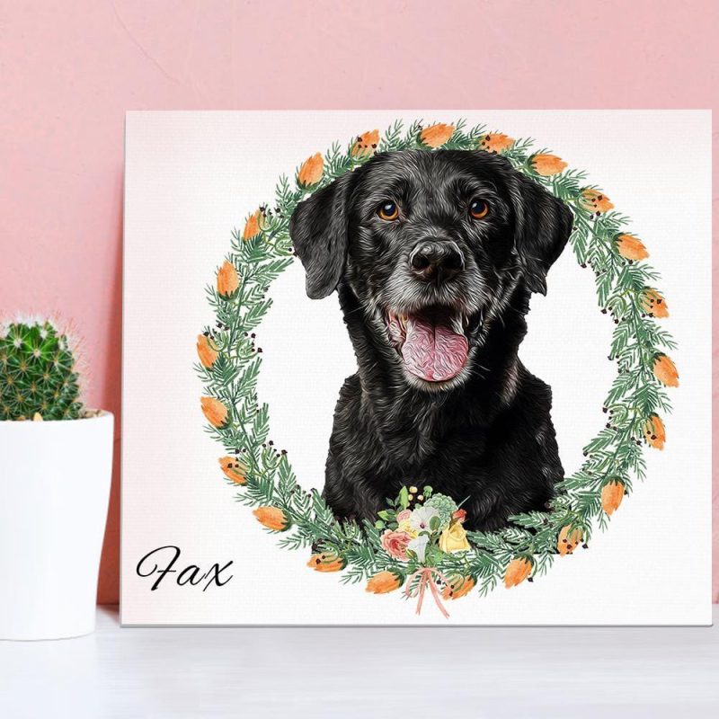Custom Framed Canvas Prints Loss Of Dog Gift – 3 Sizes