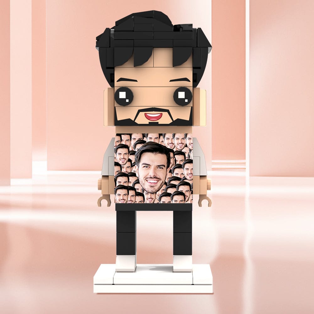 Valentine's Day Gifts Custom Brick Figures Personlized Mash Face Brick Figures - Image 2