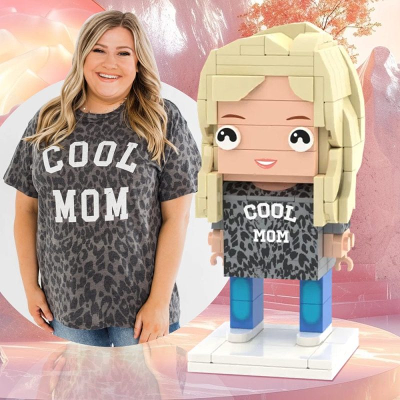 Gift For Cool Mom Full Body Customizable 1 Person Custom Brick Figures Mother’s Day