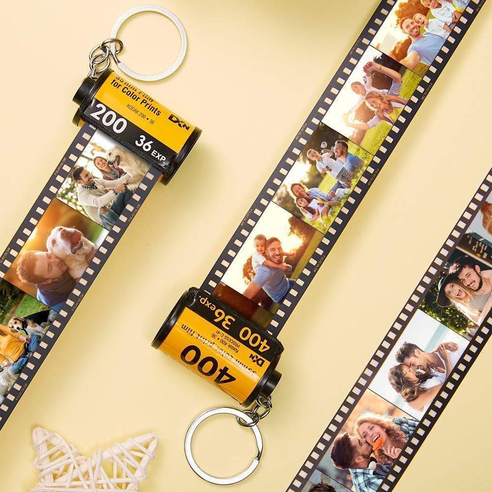 Anniversary Gift Film Roll Keychain Camera Roll Keychain For Him 5-20 Photos Christmas Gift - Image 2