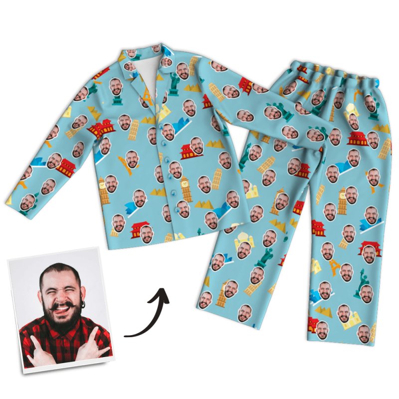 Custom Face Pajamas Birthday Gifts For Girlfriend Valentines Day Gifts – 6 Colors